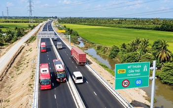 Từ 16.10, tạm dừng lưu thông cao tốc Mỹ Thuận - Cần Thơ trong 4 buổi tối