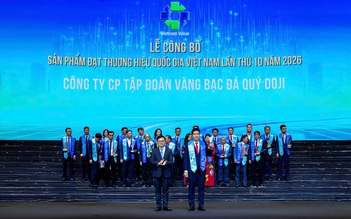 DOJI 16 năm liên tiếp được vinh danh Thương hiệu quốc gia Việt Nam