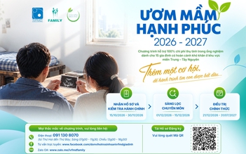 Thêm cơ hội làm cha mẹ cho 15 cặp vợ chồng hiếm muộn có hoàn cảnh khó khăn