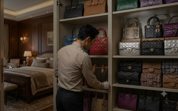 Tài xế 26 lần lẻn vào phòng ngủ trộm túi xách Hermes, Dior của bà chủ