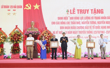 Ba liệt sĩ đoàn tàu không số được truy tặng danh hiệu Anh hùng