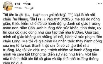 Bà nội đến lớp xé áo, đánh cô giáo, bị phạt 11,25 triệu đồng