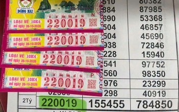 Mua 4 tờ vé cùng dãy số, trúng 8 tỉ xổ số miền Nam đài Đồng Nai
