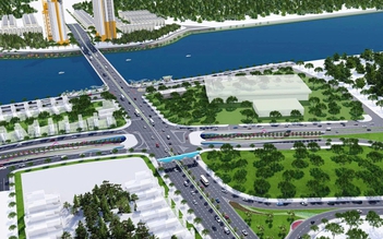 Đà Nẵng phân luồng giao thông phục vụ thi công đường dẫn lên cầu Hòa Xuân