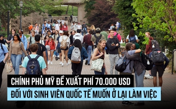 Mỹ đề xuất áp phí 70.000 USD lên sinh viên quốc tế ở lại làm việc