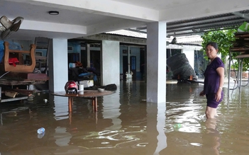 Khu dân cư ở Quảng Ngãi ngập sâu, hỗ trợ người dân di chuyển tài sản, gia súc