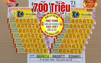 Đi đám cưới về tình cờ mua 14 tờ vé số, trúng lớn xổ số miền Nam