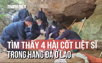 Tìm thấy 4 hài cốt liệt sĩ trong hang đá ở Lào