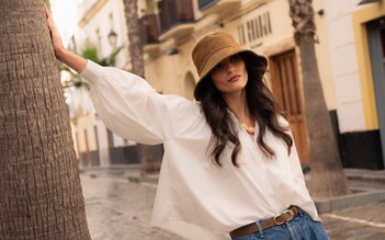 Cách phối áo sơ mi trắng, sơ mi thêu hoa đẹp nhất mùa xuân 2026