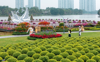 Ecopark tràn ngập sắc hoa các đại đô thị khắp 3 miền dịp Tết Bính Ngọ 2026