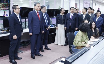 Tổng Bí thư Tô Lâm thăm, chúc tết cán bộ, phóng viên VTV, VOV