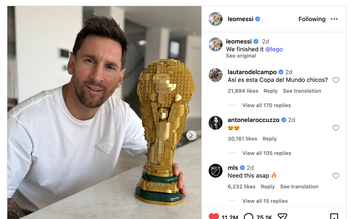 Messi lắp ghép lego cực đỉnh, theo đuổi những sở thích mới chờ World Cup