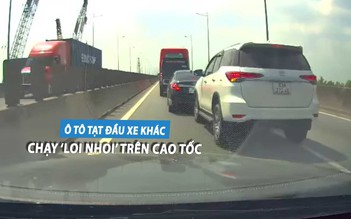 Phẫn nộ ô tô chạy 'loi nhoi', liên tục chuyển làn ẩu trên cao tốc