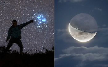 Người Việt nhìn lên trời tối nay 24.2: Trăng thượng huyền gặp 'bảy chị em'