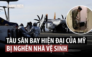 Toa lét tàu sân bay ảnh hưởng khả năng tấn công Iran của Mỹ?