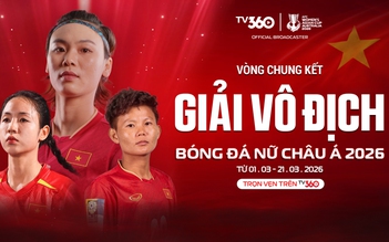 Xem trực tiếp đội tuyển nữ Việt Nam đá giải châu Á trọn vẹn trên TV360: Tìm vé World Cup