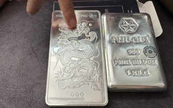 Giá bạc giảm mạnh, lỗ 45 triệu đồng/kg trong 10 ngày qua