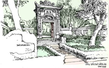 Vì sao có dơi sải cánh trên cổng nhà vườn An Hiên ở Huế?