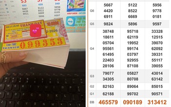 Truy tìm dãy số 333333 trúng xổ số miền Nam ngày 8 tháng 2 đài Đà Lạt