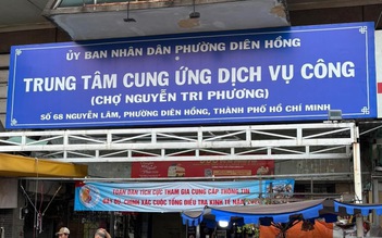 Chợ Nguyễn Tri Phương gắn bảng trung tâm dịch vụ công: Phường Diên Hồng nói gì?