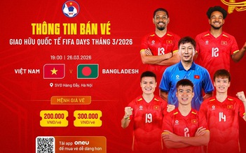 Vé xem đội tuyển Việt Nam 'chạy thử' ở Hàng Đẫy trước trận đại chiến Malaysia giá bao nhiêu?
