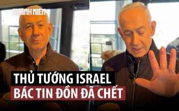 Thủ tướng Israel uống cà phê, pha trò về tin đồn đã chết