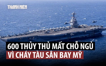 Tàu sân bay Mỹ cháy suốt 30 giờ khi tham gia tấn công Iran?