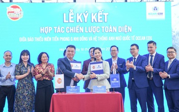 Báo Thiếu niên Tiền phong và Nhi đồng ký kết hợp tác chiến lược với Ocean Edu