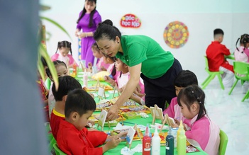 Khánh thành phòng học một trường mầm non xây dựng cách đây 60 năm