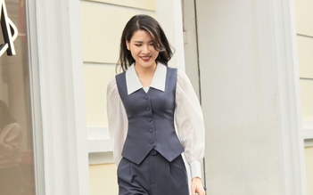 Phối áo sơ mi cùng gile, công thức 'vàng' cho phong cách thanh lịch