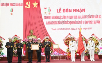Vùng 2 Hải quân đón nhận danh hiệu Anh hùng LLVT nhân dân lần thứ 2