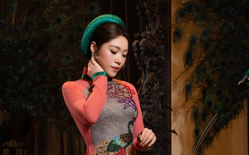 Hoa hậu biết 4 thứ tiếng hóa 'nàng thơ' của nhà thiết kế Võ Việt Chung