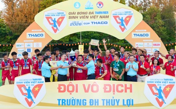 Trường ĐH Thủy lợi 4-0 Trường ĐH Công nghiệp TP.HCM: Lần đầu đăng quang