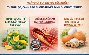 Ngày mới với tin tức sức khỏe: Thanh lọc, cảnh báo đường huyết, dinh dưỡng từ trứng