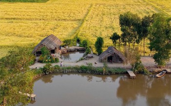 Ngôi nhà giữa đồng lúa đẹp như tranh ở TP.HCM, phía sau là chuyện tình xúc động