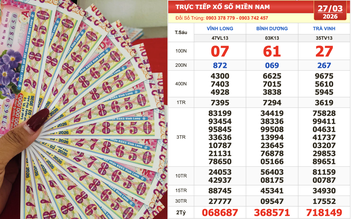 Xổ số miền Nam ngày 27 tháng 3: Nhiều người vừa trúng số đài Vĩnh Long