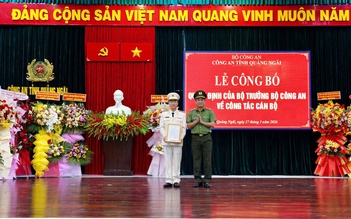 Đại tá Nguyễn Thành Long được điều động làm Phó giám đốc Công an tỉnh Quảng Ngãi
