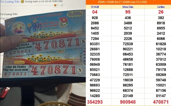 Trúng 2 tờ độc đắc xổ số Cà Mau, người phụ nữ về Vĩnh Long nhận thưởng