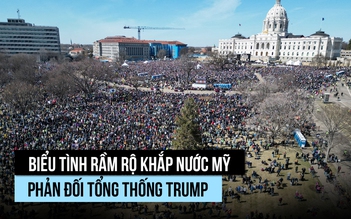 Biểu tình lớn khắp nước Mỹ phản đối Tổng thống Trump