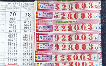 Người dân Phan Thiết trúng cả bộ 16 vé số giải độc đắc