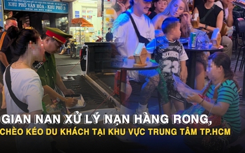 Công an phường Bến Thành ra quân xử lý nạn hàng rong, chèo kéo du khách