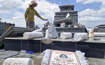 Công an vào cuộc điều tra vụ mộ mẹ Việt Nam anh hùng bị đập phá