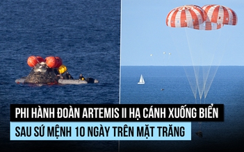 Đội bay Artemis 2 của NASA đáp an toàn sau chuyến du hành 10 ngày đến mặt trăng