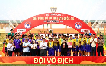 Giải U.15 quốc gia có nhà vô địch mới, lần đầu bản lĩnh của U.15 Hà Nội