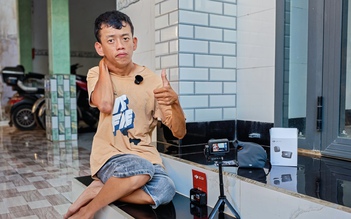 Lan tỏa trên mạng xã hội: Nghị lực của chàng trai khuyết tật