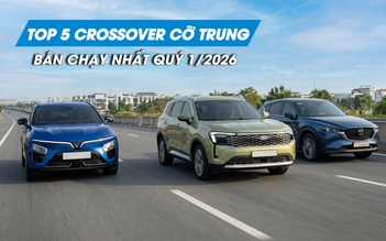Phân khúc crossover cỡ trung quý 1/2026: VinFast VF 7 vượt mặt Ford Territory