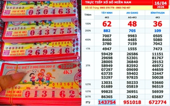 Xổ số miền Nam ngày 16 tháng 4: Nhiều người trúng số đài Tây Ninh xuất hiện