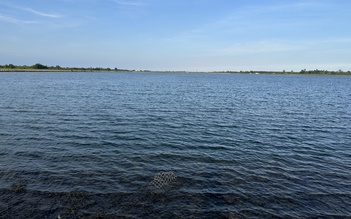 Hồ chứa nước ngọt gần 250 tỉ đồng, hoàn thành 2 năm nhưng để không