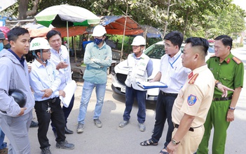 TP.HCM: Lập biên bản xử phạt đơn vị thi công đường tạm Vành đai 3