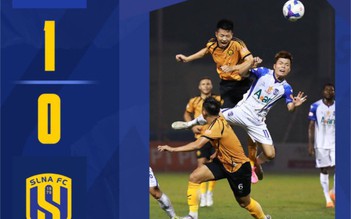 Bị thẻ đỏ, SLNA vẫn ‘bắt’ chủ nhà Thanh Hóa phải đau đớn chia điểm